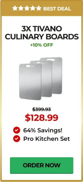 Tivano Titanium Cutting Board offer